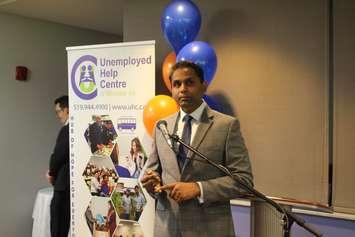 Rakesh Naidu creator of the Aye Work App, January 17, 2020. (Photo by Maureen Revait)