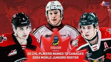 World Juniors roster named (Image courtesy of the Canadian Hockey League)