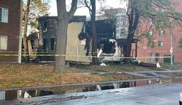 Parker Family Home destroyed by fire, October 28, 2024. (Photo by Maureen Revait) 