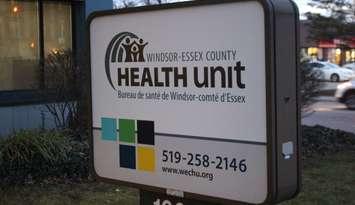 Windsor-Essex County Health Unit, Windsor, January 16, 2020. Photo by Mark Brown, WindsorNewsToday.ca.