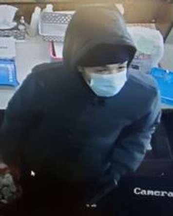 Suspect wanted in armed robbery at Walkerville pharmacy, provided by Windsor Police Service. 