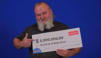 (Photo of David MacDonald of Belle River courtesy of the Ontario Lottery and Gaming Corporation)