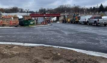 The new roadway for the Adelaide Street North Underpass. Photo provided by the City of London.