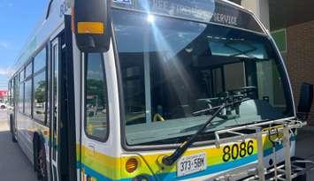 Transit Windsor fireworks shuttle, June 2025. (Photo by Maureen Revait) 