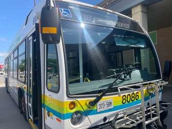 Transit Windsor fireworks shuttle, June 2025. (Photo by Maureen Revait) 