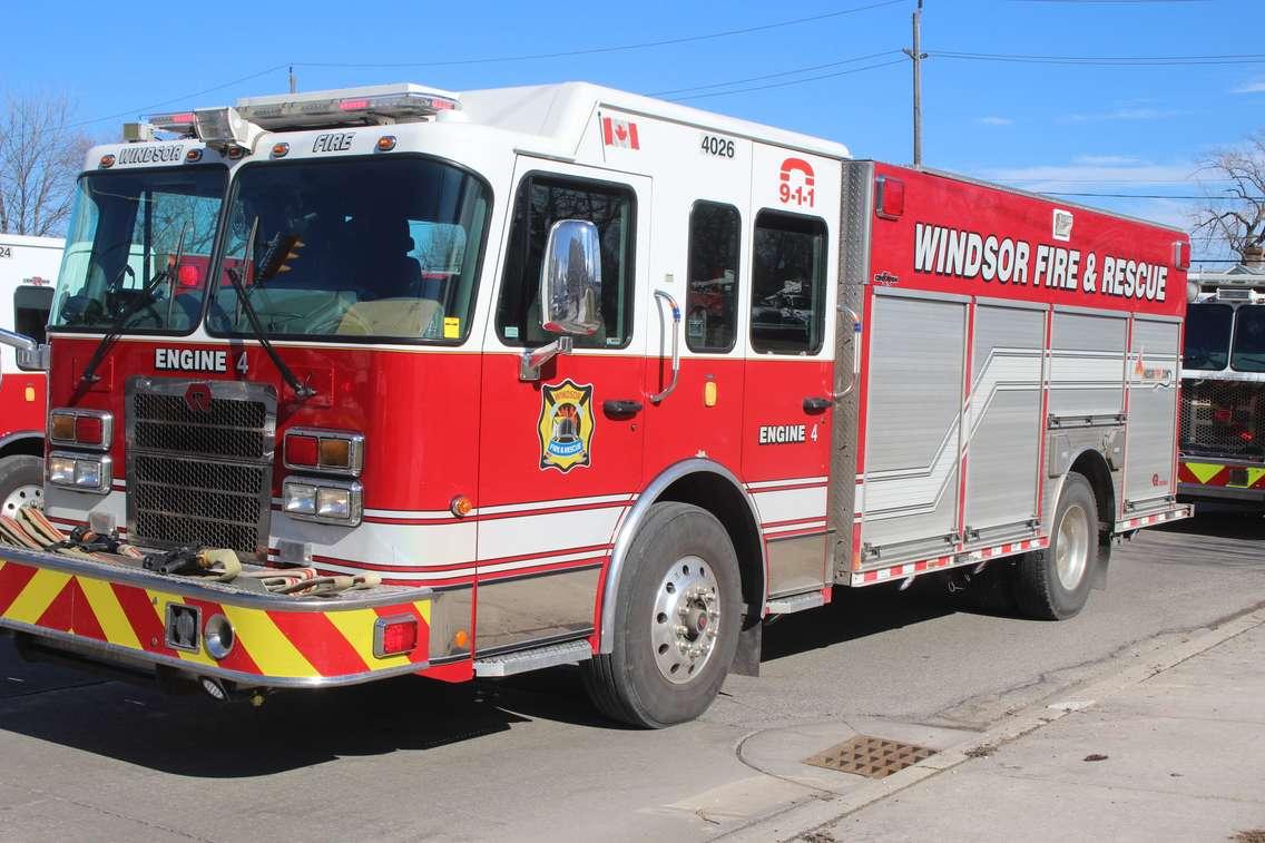 Windsor Fire and Rescue engine, February 2024. 