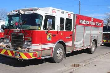 Windsor Fire and Rescue engine, February 2024. 