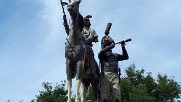 The Brock and Tecumseh statue, September 7, 2018. Photo by Mark Brown/Blackburn News.