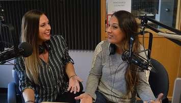 Kendal Malewicz of Mix 96.7 FM and Morgan Ryan of Country 95.9 FM. (Photo by Adelle Loiselle)