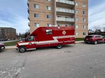 London Fire Department vehicle on Mornington Avenue, March 25, 2024. Photo courtesy London Fire Department/X.