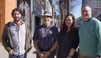 Shawn McNight, Patrick Coutu, Kylie Marsden, Conor Poutney  launch the new ARTPATH event (Photo by: Lindsay Newman/Blackburn Media)