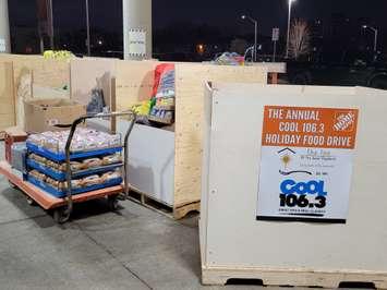 COOL 106.3 Annual Food Drive for the Inn of the Good Shepherd, Dec 10, 2021. Photo by Stephanie Chaves. 