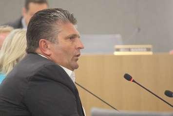 Windsor Regional Hospital CEO David Musyj answers questions from Windsor City Council on August 13, 2018. Photo by Mark Brown/Blackburn News.