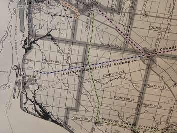 Map of the newly named "Cypher Systems Group Greenway" (Photo by Kevin Black)