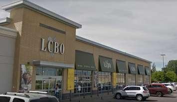 The LCBO at 1450 Quinn Drive in Sarnia.  June 2018.  (Photo by Google Maps)