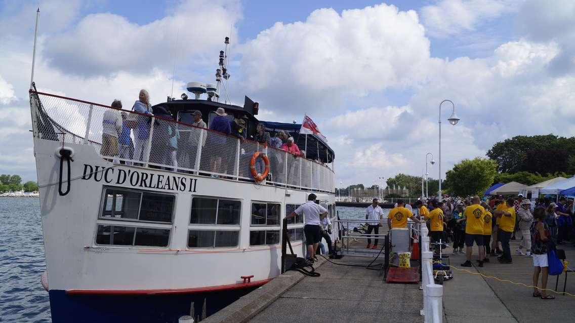 The Duc d'Orleans II during the Sarnia senior cruise day. (File photo by Sarnia News Today)