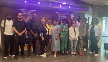 Windsor International Black Film Festival kick-off news conference, July 4, 2024. (Photo by Maureen Revait)