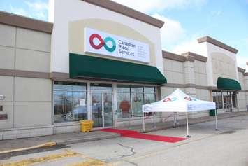  Canadian Blood Services plasma donation centre in Windsor, February 28, 2024. (Photo by Maureen Revait) 