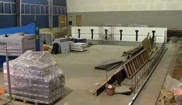 Construction on a new community pool is underway at the WFCU Centre. (courtesy of the City of Windsor)