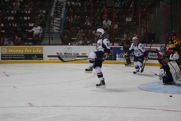 Windsor Spitfires lose 5-2 against the Erie Otters on September 26, 2014. (Photo by Jason Viau)