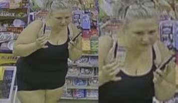 Windsor police look to identify fraud suspect. July 19, 2025. (Photo courtesy of Windsor Police Service via Facebook)