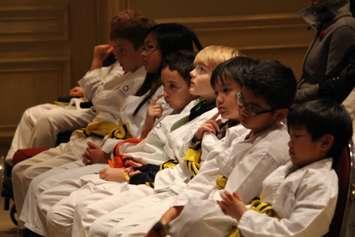 A group of children in Windsor-Essex help teach others how to manage pain through karate. (Photo by Jason Viau)