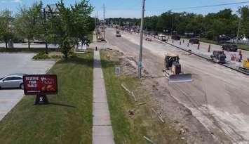 Construction on Lauzon Parkway (City of Windsor)