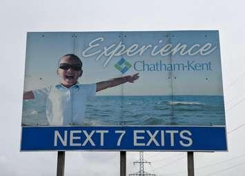 Tourism sign along the Highway 401 approaching Chatham-Kent. (Photo via the Municipality of Chatham-Kent)