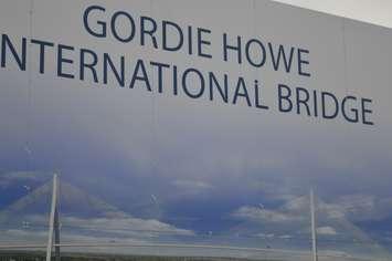 The official opening of construction for the Gordie Howe International Bridge in Windsor on October 5, 2018. Photo by Mark Brown/Blackburn News.