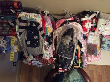 Pajamas donated to Lola's Pajama Fairy Project in 2019. (Photo from Facebook) 