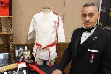 Martial artist Albert Mady during the Windsor/Essex County Sports Hall of Fame induction ceremony at the Caboto Club in Windsor, October 21, 2016. (Photo by Ricardo Veneza)