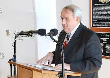 St. Clair College President Dr. John Strasser, February 13, 2014.