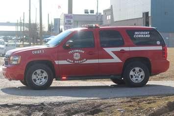 Tecumseh Fire and Rescue incident command vehicle. Blackburn News file photo.