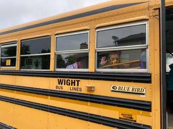 Students head back to school on the bus. September 10, 2020. (BlackburnNews.com File Photo)