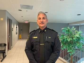 Windsor Police Chief Jason Bellaire, November 29, 2022. (Photo by Maureen Revait) 