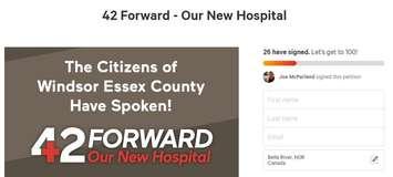 Joe McParland has launched a petition supporting the location of the proposed acute care hospital in Windsor. (Photo courtesy of Change.org)