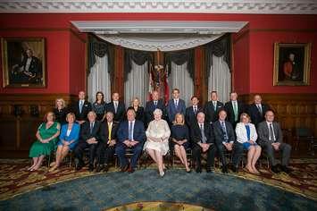 Photo of Premier Doug Ford and his cabinet provided by the Government of Ontario. 