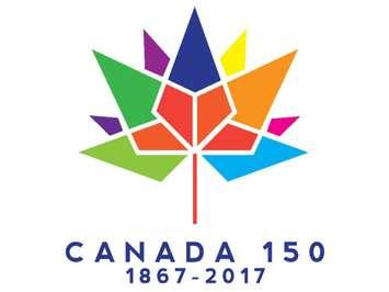 The official Canada 150 logo. (Courtesy Department of Canadian Heritage)
