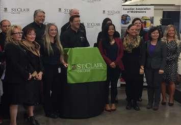 Representatives from St. Clair College, CAMM, HRPA, Cavalier Tool and Workforce Windsor-Essex. (courtesy of St.Clair College)