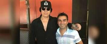 Kiss frontman, Gene Simmons and Jose's Bar and Grill owner, Donny Pacheco July 26, 2018. (Photo courtesy of Donny Pacheco)