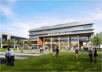 New Windsor City Hall design concept option 1, the Campus Concept. (Rendering provided by Moriyama & Teshima Architects) 