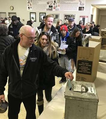 Workers at four Windsor-Essex auto part suppliers participate in contract ratification votes, March 8, 2018. (Photo courtesy of Unifor Local 444 via Facebook)