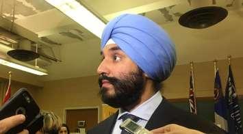 Minister of Science, Innovation and Economic Development Navdeep Bains. (Photo by Maureen Revait)