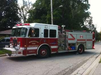BlackburnNews.com file photo of a Kingsville fire truck. (Photo by Kevin Black)