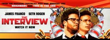 The Interview movie poster. (Photo courtesy The Interview/Columbia Pictures)