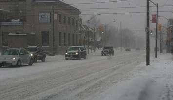 Wyandotte St. at Devonshire Rd. in Windsor, February 3, 2014.