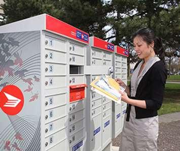 New community mailboxes. (Photo courtesy Canada Post)