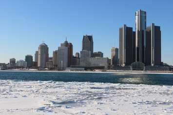 BlackburnNews.com file photo of the Detroit River on February 12, 2015. (Photo by Jason Viau)