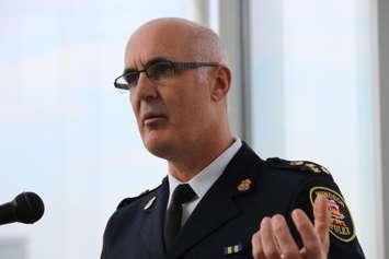 Windsor Police Chief Al Frederick talks about the Human Rights Project October 1, 2014. (Photo by Jason Viau)