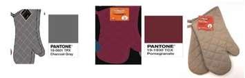 Varieties of Proctor Silex Pantone oven mitts covered by a Health Canada recall, April 22, 2021. Photo provided by Health Canada.